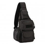 T0449 / Черная тактическая сумка-рюкзак